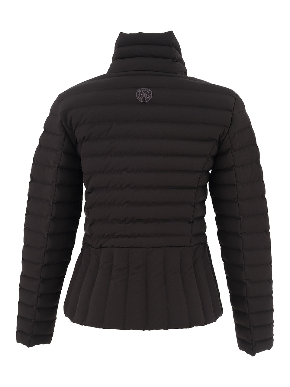 Short Puffer Crossover Collar Jacket. Style DOLC75810