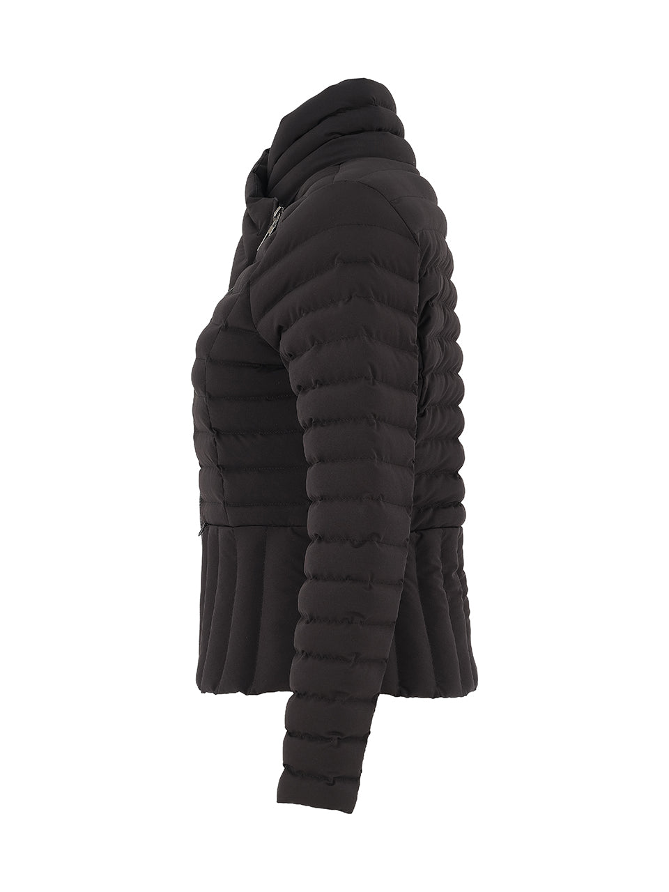 Short Puffer Crossover Collar Jacket. Style DOLC75810