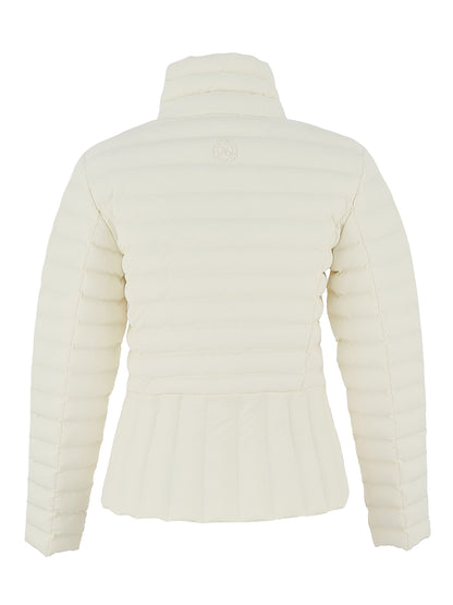 Short Puffer Crossover Collar Jacket. Style DOLC75810