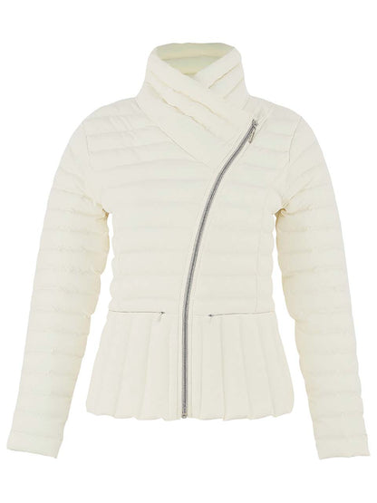 Short Puffer Crossover Collar Jacket. Style DOLC75810