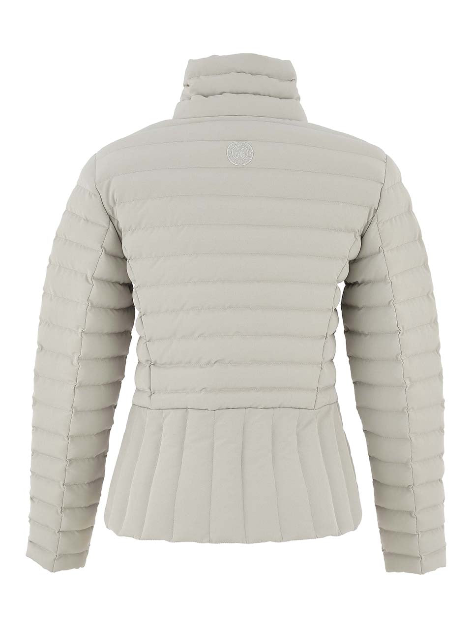 Short Puffer Crossover Collar Jacket. Style DOLC75810