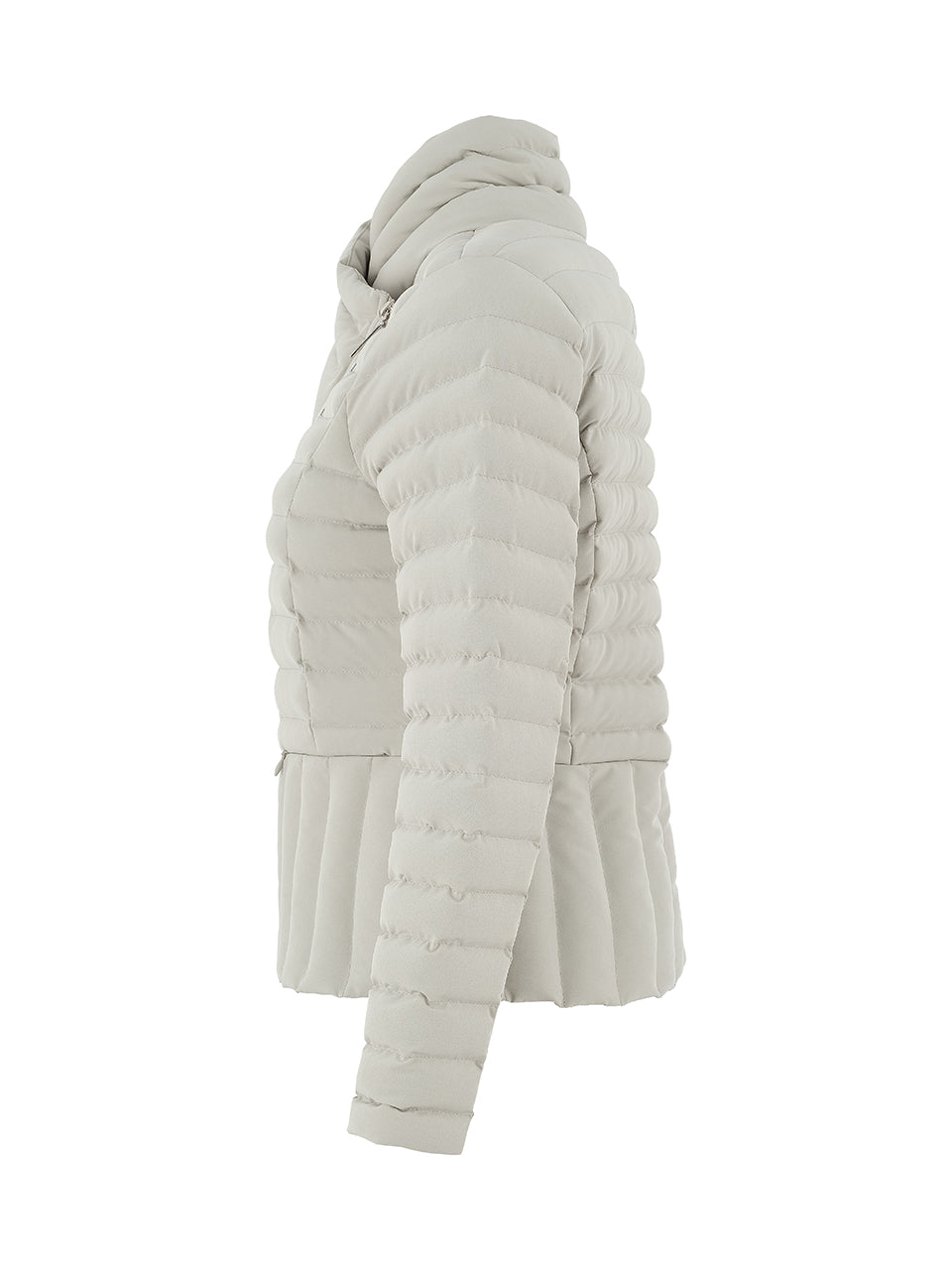 Short Puffer Crossover Collar Jacket. Style DOLC75810