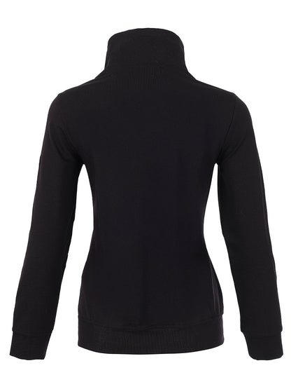 Zip Closure Quilted Front with Embellishments Jacket. Style DOLC76213