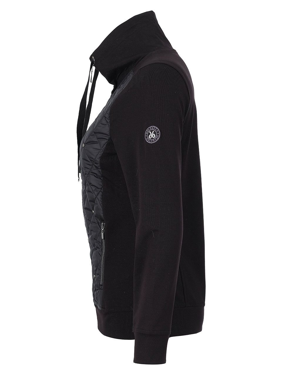 Zip Closure Quilted Front with Embellishments Jacket. Style DOLC76213