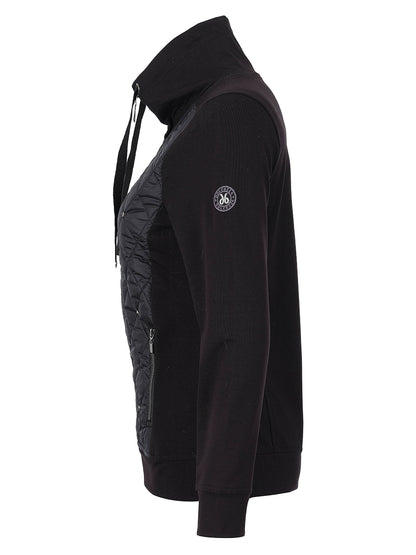 Zip Closure Quilted Front with Embellishments Jacket. Style DOLC76213
