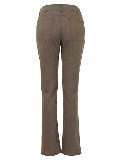 Fly Front Straight Leg Full Length Jean. Style DOLC76235