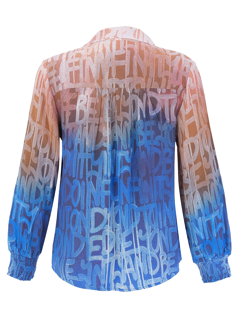 "To Infinity And Beyond" Artist Print Button Front Blouse. Style DOLC76624