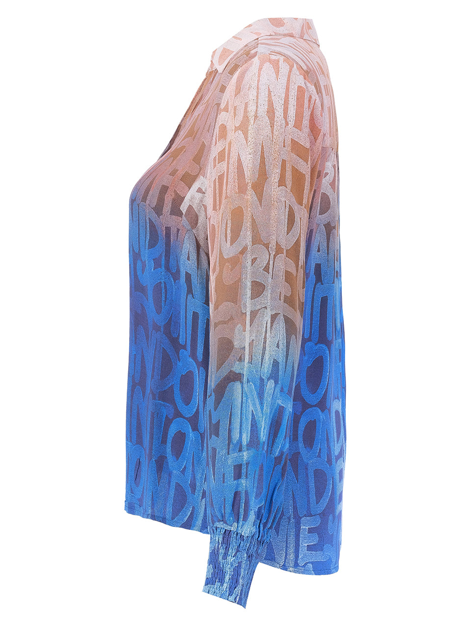 "To Infinity And Beyond" Artist Print Button Front Blouse. Style DOLC76624