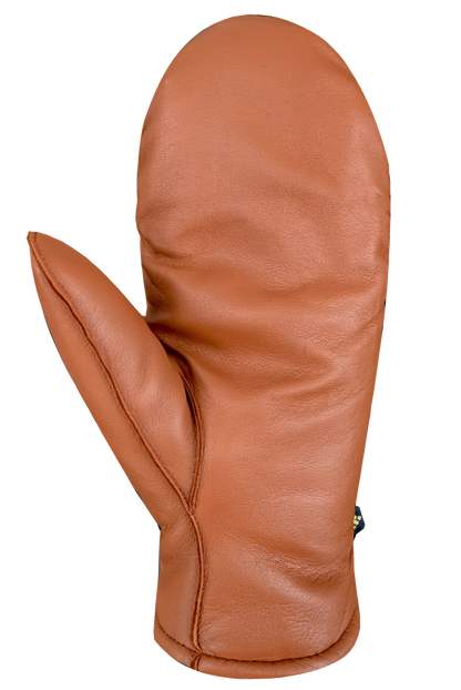 Kiva Leather Microflece Lined Fingermitt. Style PG7B810