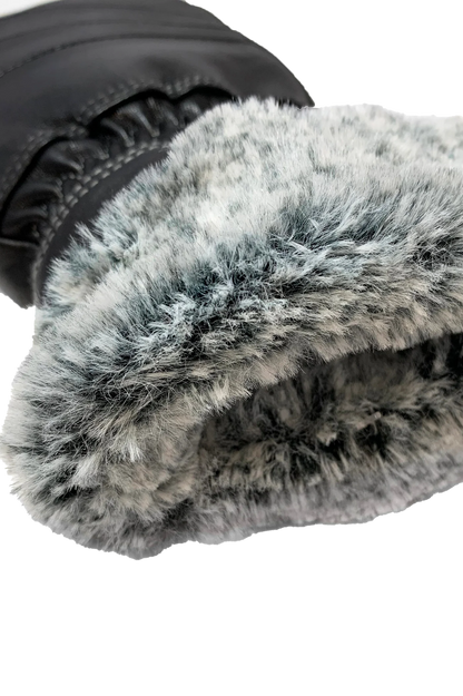 Rosalee Sheepskin Leather Mitts. Style PG7B381