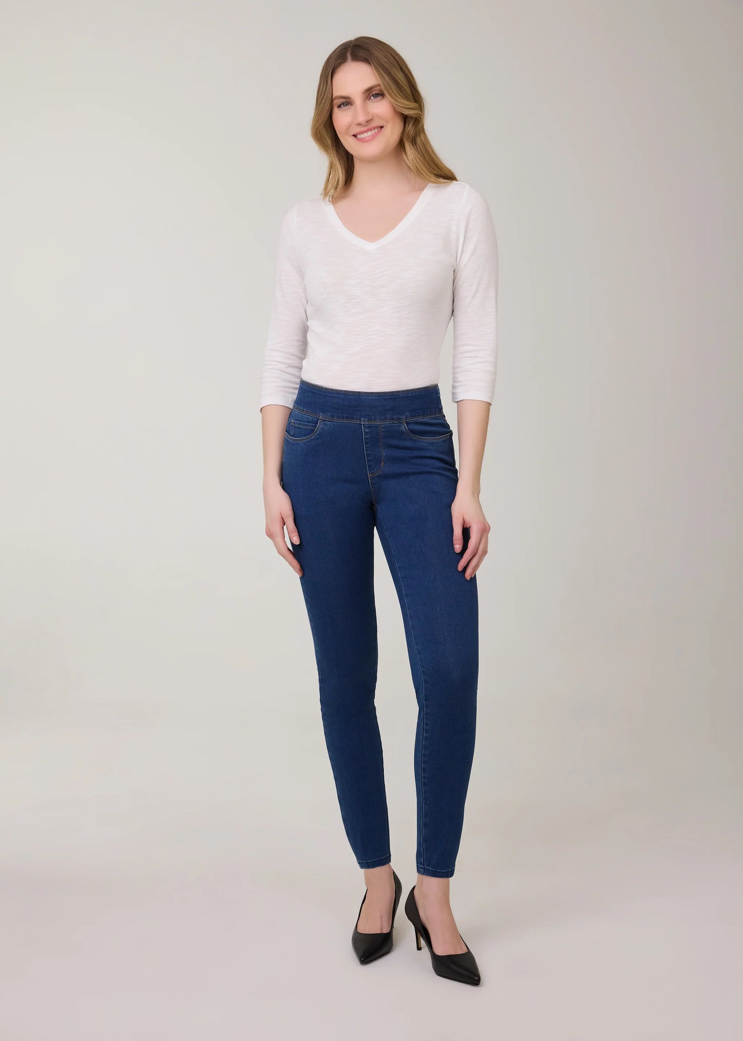 Pull-On Slim Leg Ankle Jean. Style FD241806N