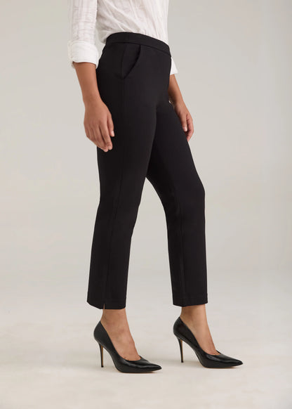 Ponte Pull-On Straight Leg Ankle Length Pant. Style FD2250396