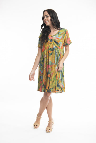 Mamaris Peak Short Sleeve Dress. Style ORI81237