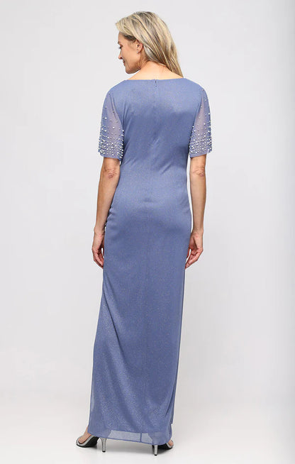 Gracie Empire Waist Glitter Mesh Dress. Style ALE8133119