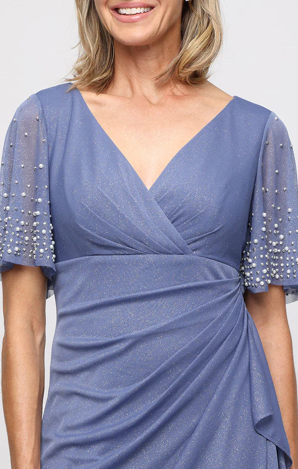 Gracie Empire Waist Glitter Mesh Dress. Style ALE8133119