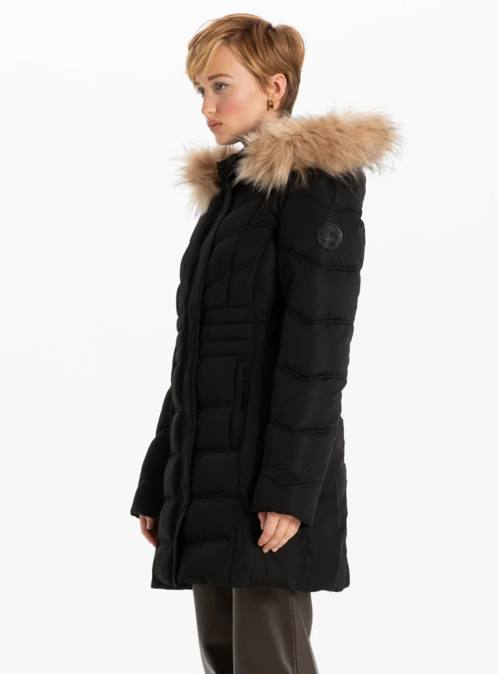 Minerva Chevron Quilted Parka. Style PZ8368507