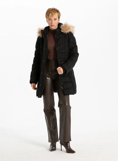 Minerva Chevron Quilted Parka. Style PZ8368507