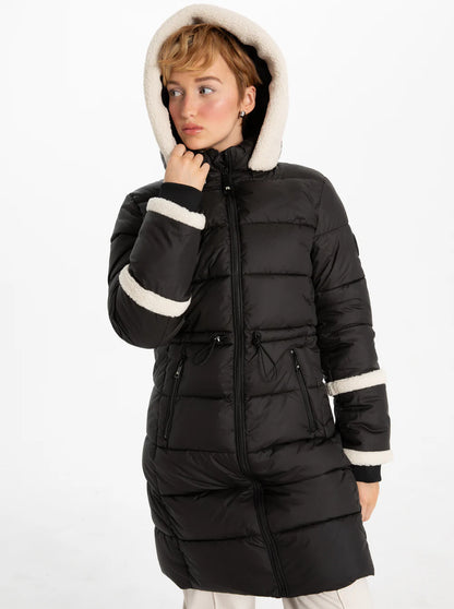 Oksanna Sherpa Trim Outerwear. Style PZ8368508