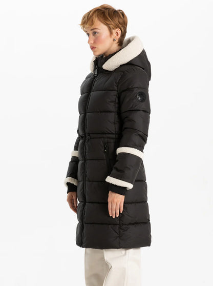 Oksanna Sherpa Trim Outerwear. Style PZ8368508