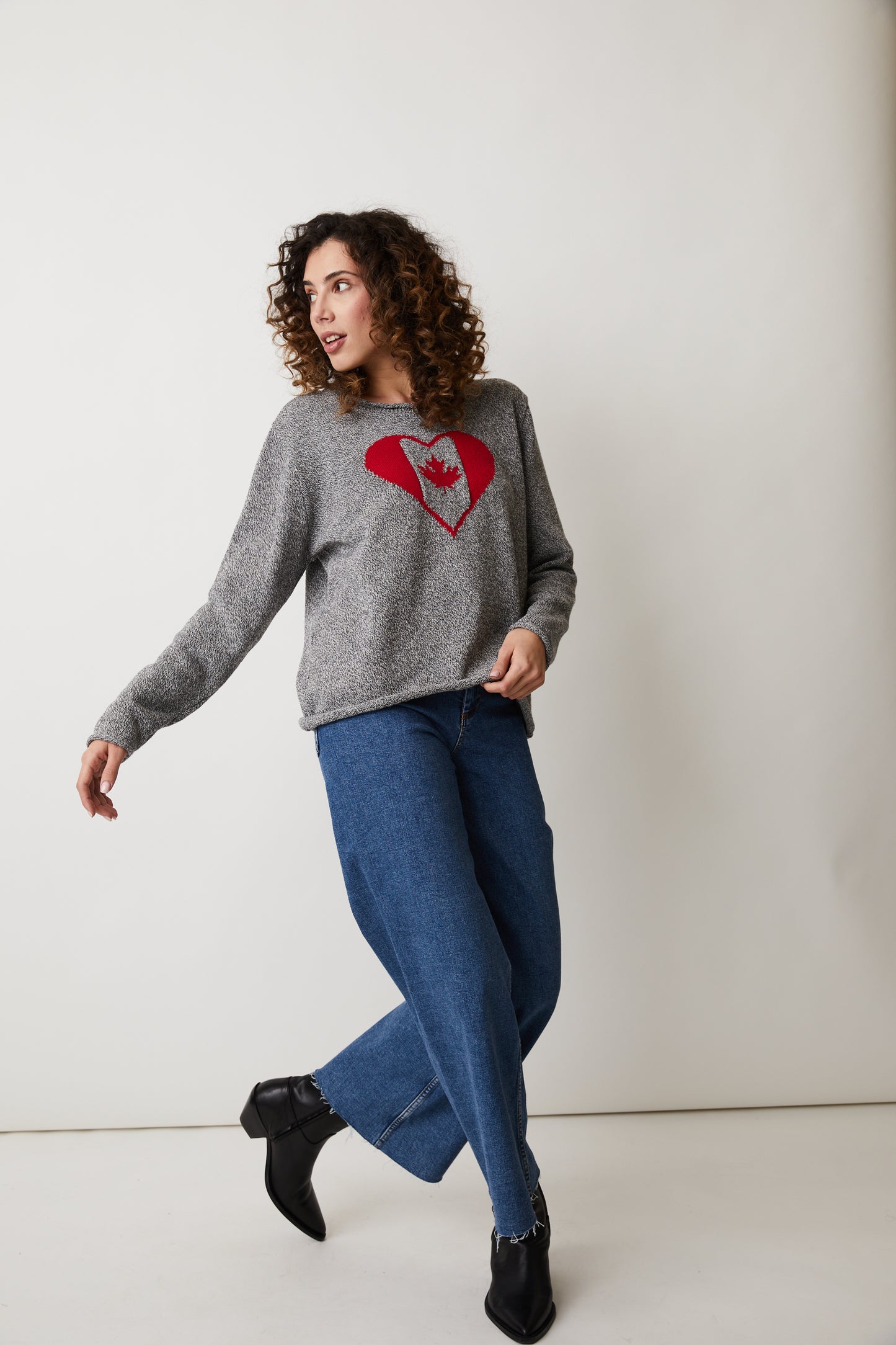 Maple Leaf Heart Sweater. Style PH87284