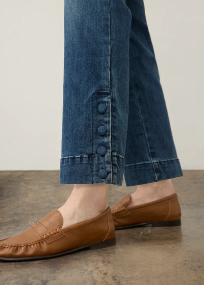 Suzanne Boot Ankle Length Buttons Cuff Jeans. Style FD6854779