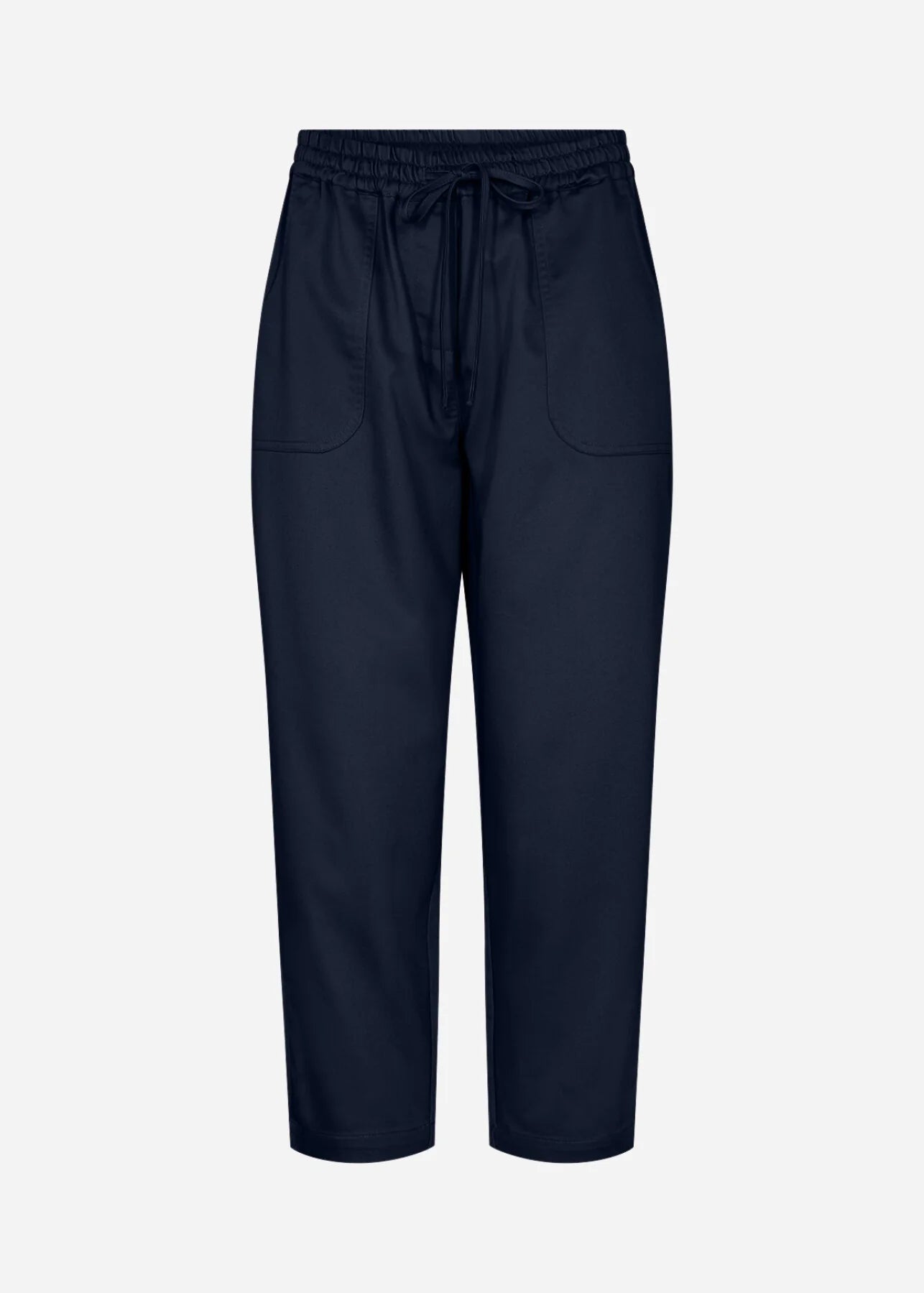 Pull-On Elastic Waist Solid Colour Cropped Pant. Style SOYA18042