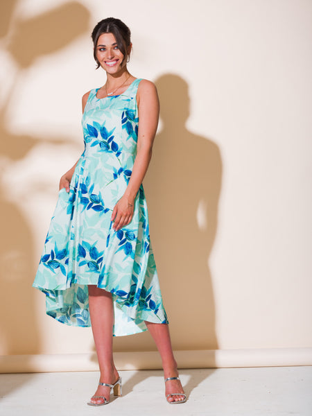 High Low Floral Print Dress. Style ALSA43118