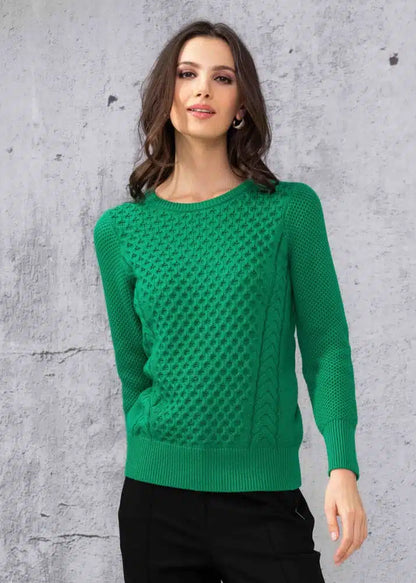 Detached Cowl Textured Knit Sweater. Style ALSA44032