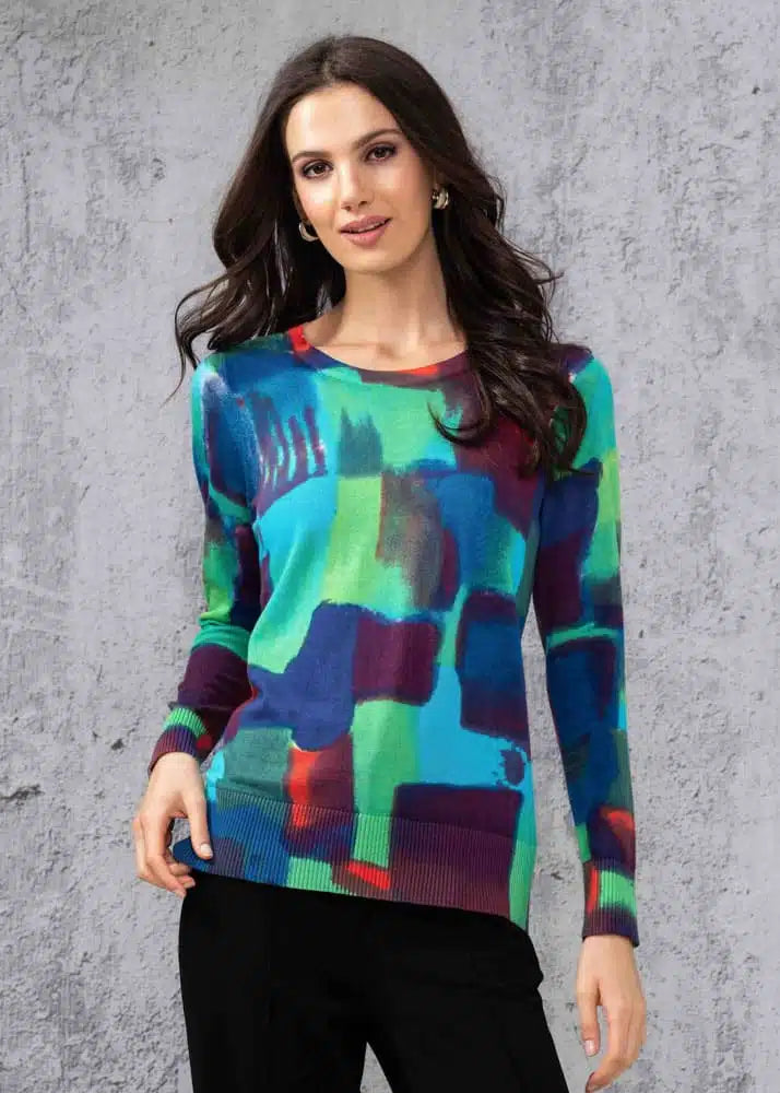 Multicolour Lightweight Knit Top. Style ALSA44085