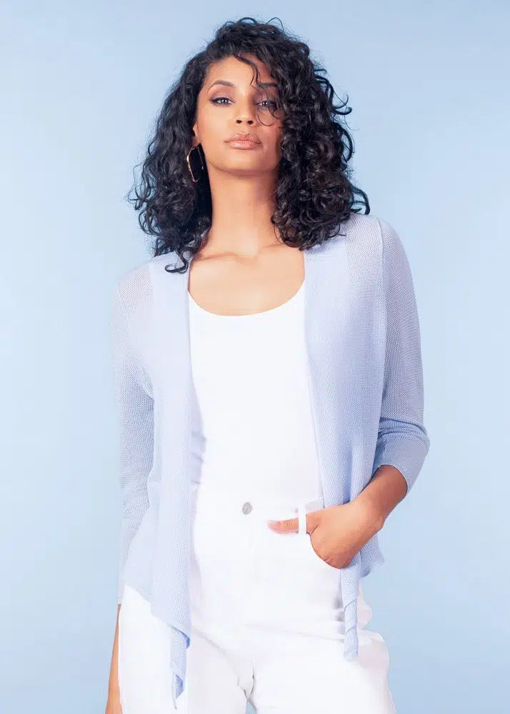 Short Lightweight Wear Four Ways Cardigan. Style ALS47226