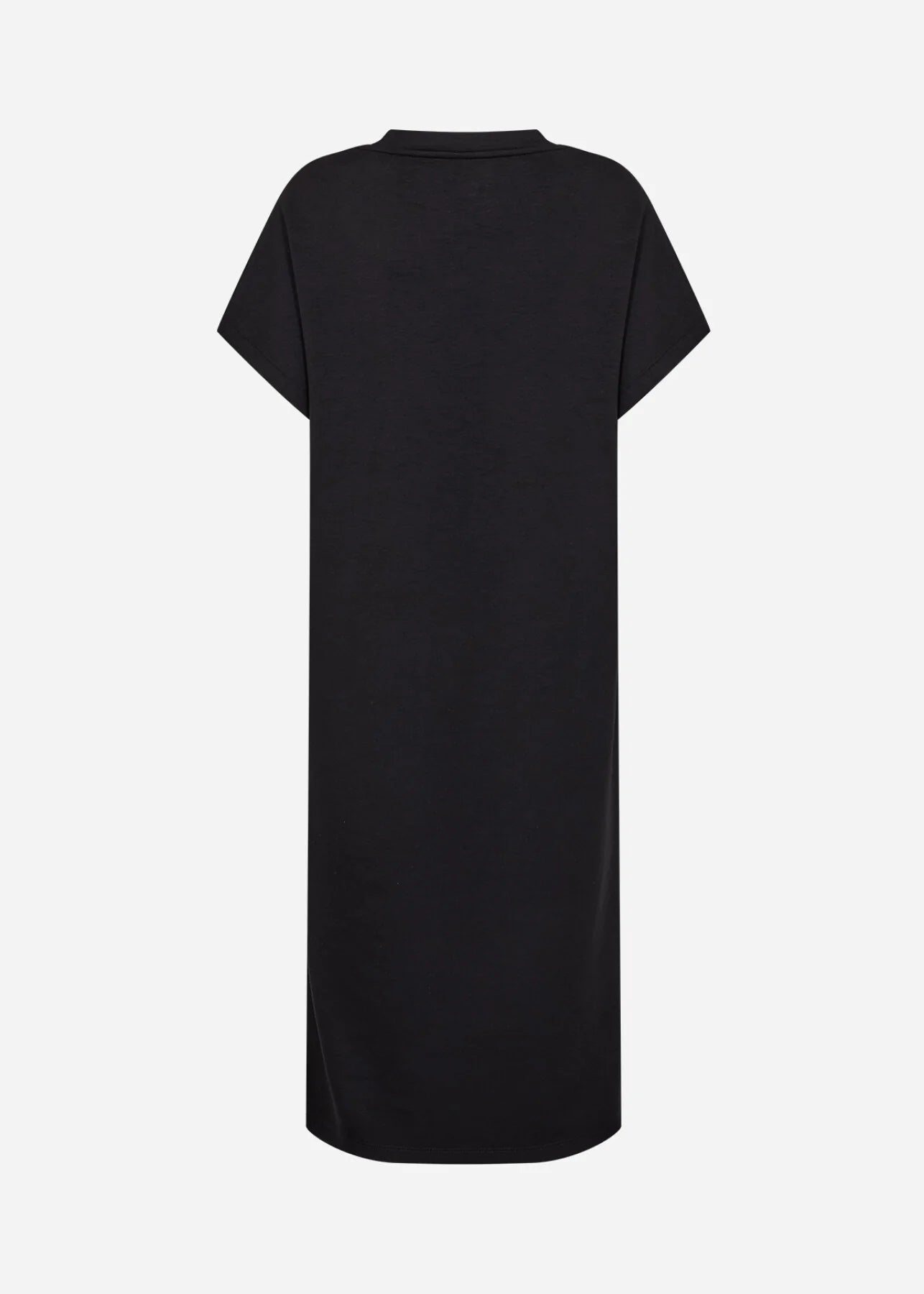 V-Neck Drop Shoulder Soft Stretch Fabric Midi Dress. Style SOYA27539
