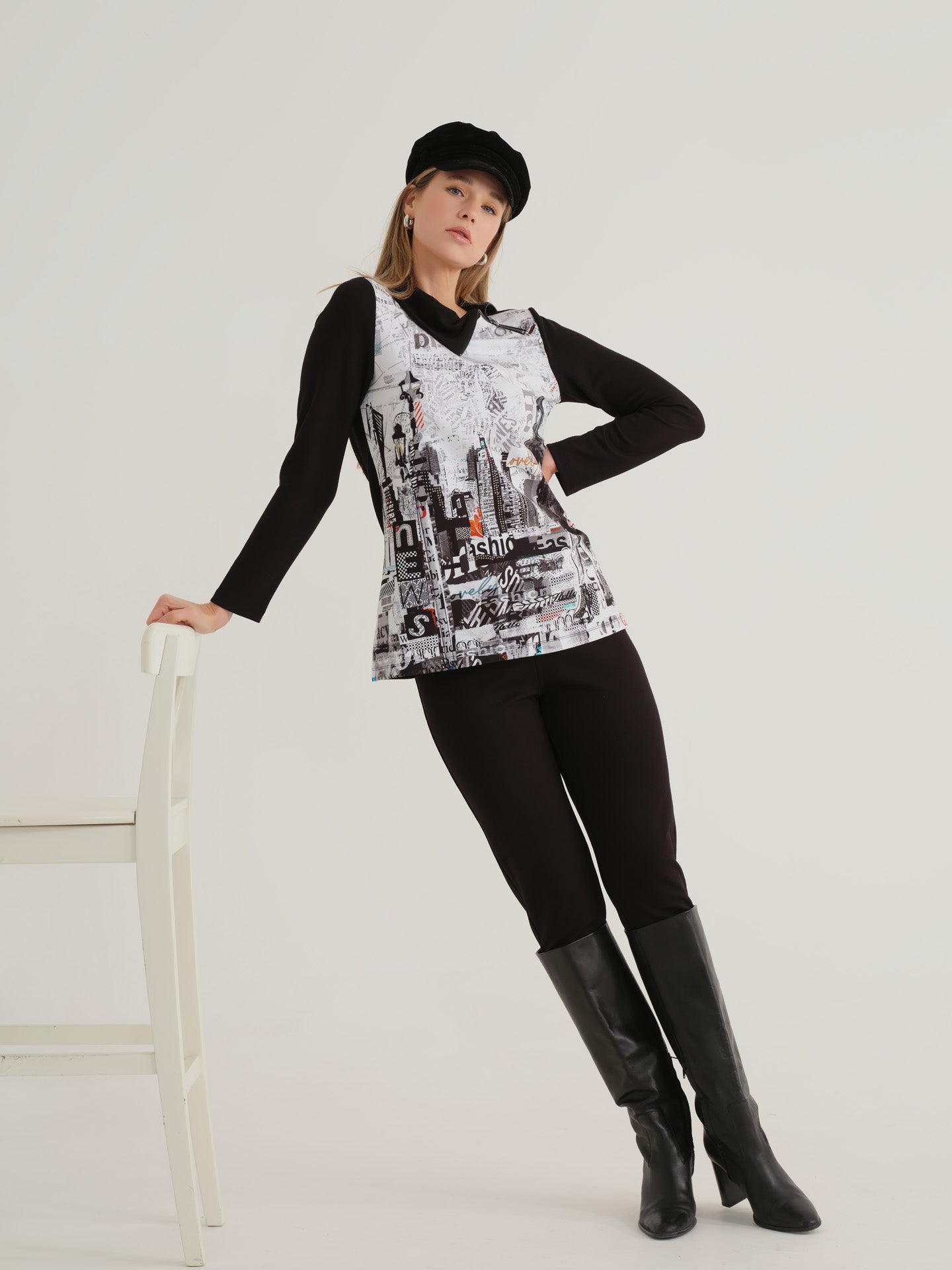 "City Life" Artist Print Top. Style DOLC74673