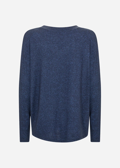 Long Sleeve V-Neck Drop Shoulder Top. Style SOYA25893