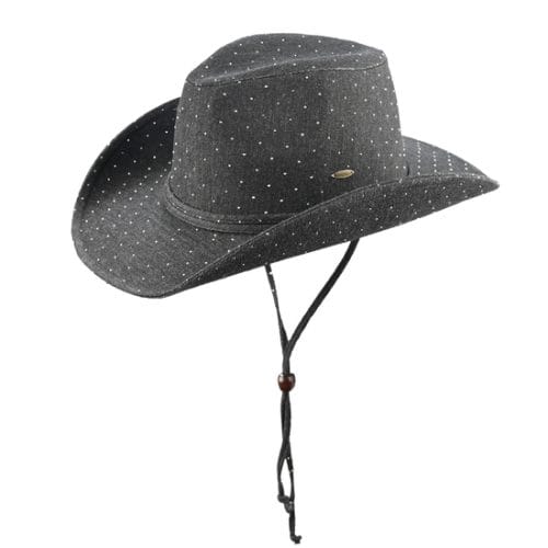 Chin Strap Rhinestone Cowboy Hat. Style MODCBC-0130