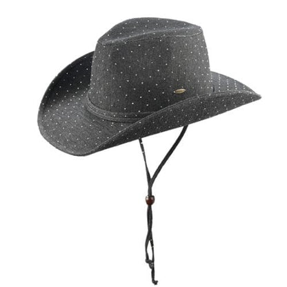Chin Strap Rhinestone Cowboy Hat. Style MODCBC-0130