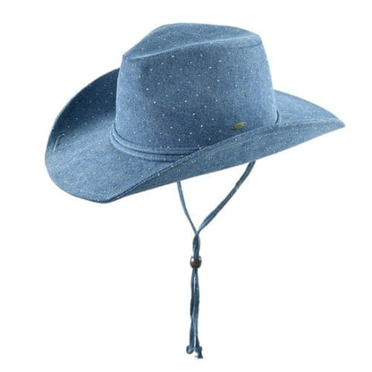 Chin Strap Rhinestone Cowboy Hat. Style MODCBC-0130