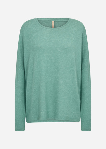 Long Sleeve Round Neck Drop Shoulder Top. Style SOYA24788