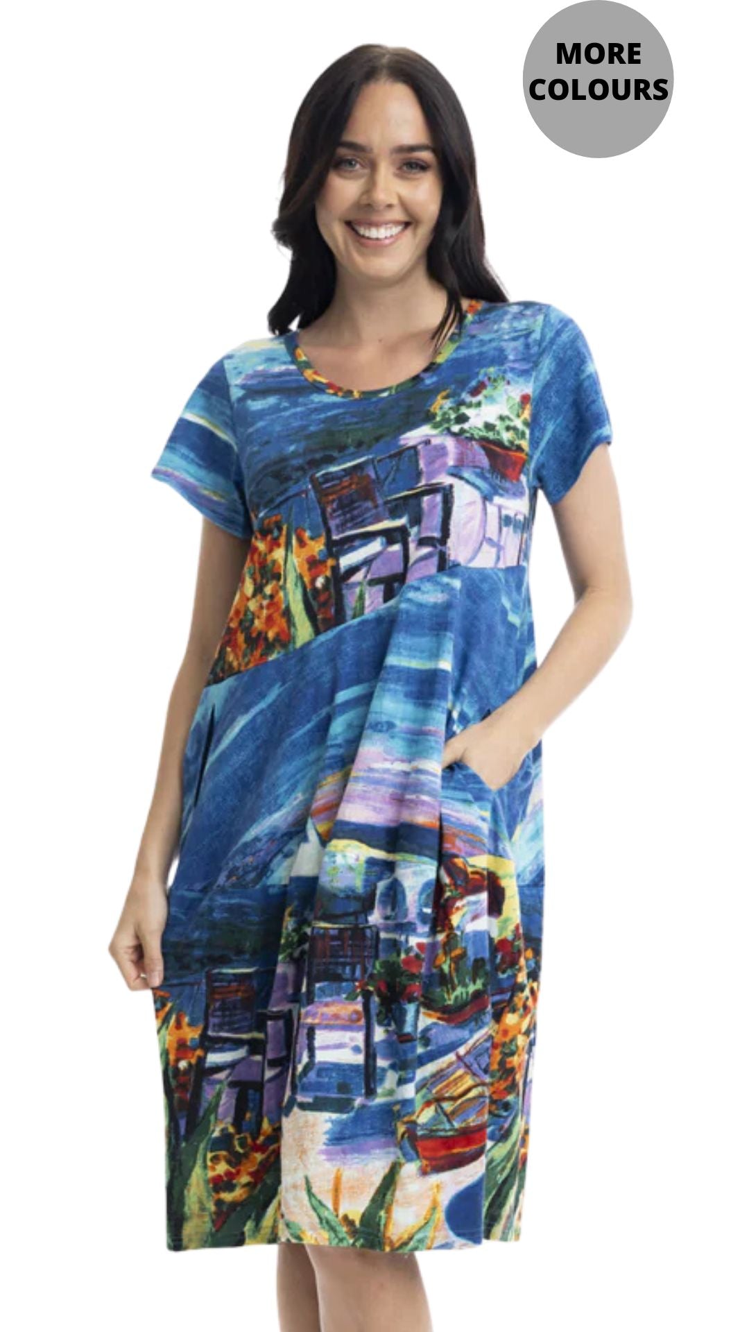 Organic Cotton Knee Length Bubble Dress. Style ORI20055