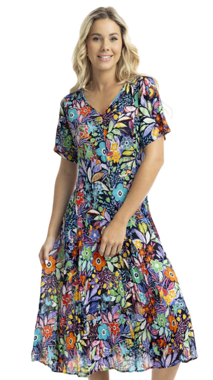 Granada Floral Midi Dress. Style ORI81271