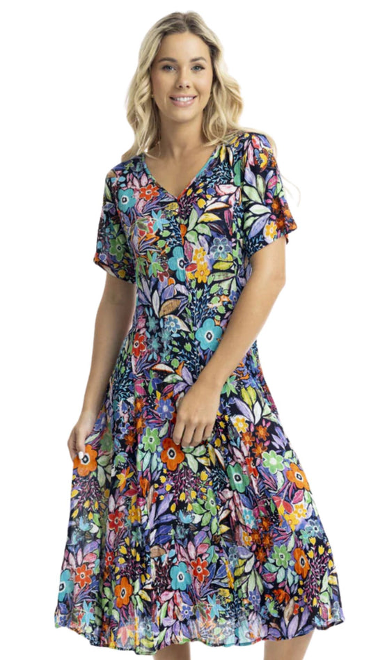 Granada Floral Midi Dress. Style ORI81271