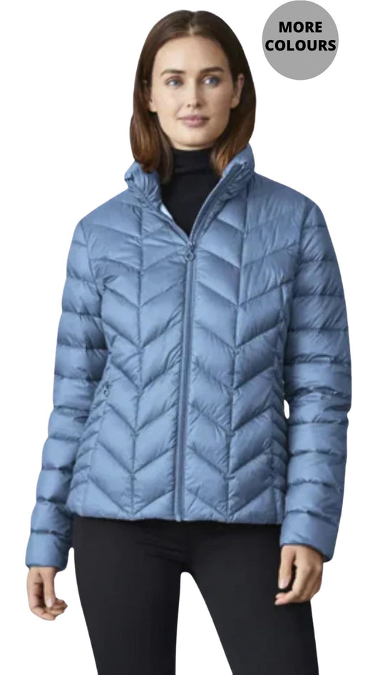 Daisy Cheveron Quilted Puffer Jacket. Style JUN2040