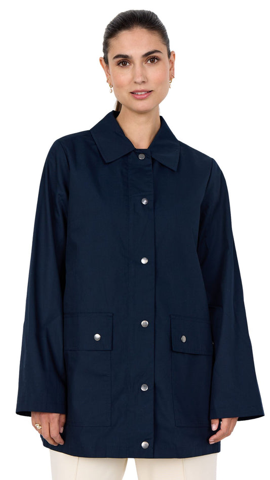 Snap Button & Zipper Collared Jacket. Style SOYA41521