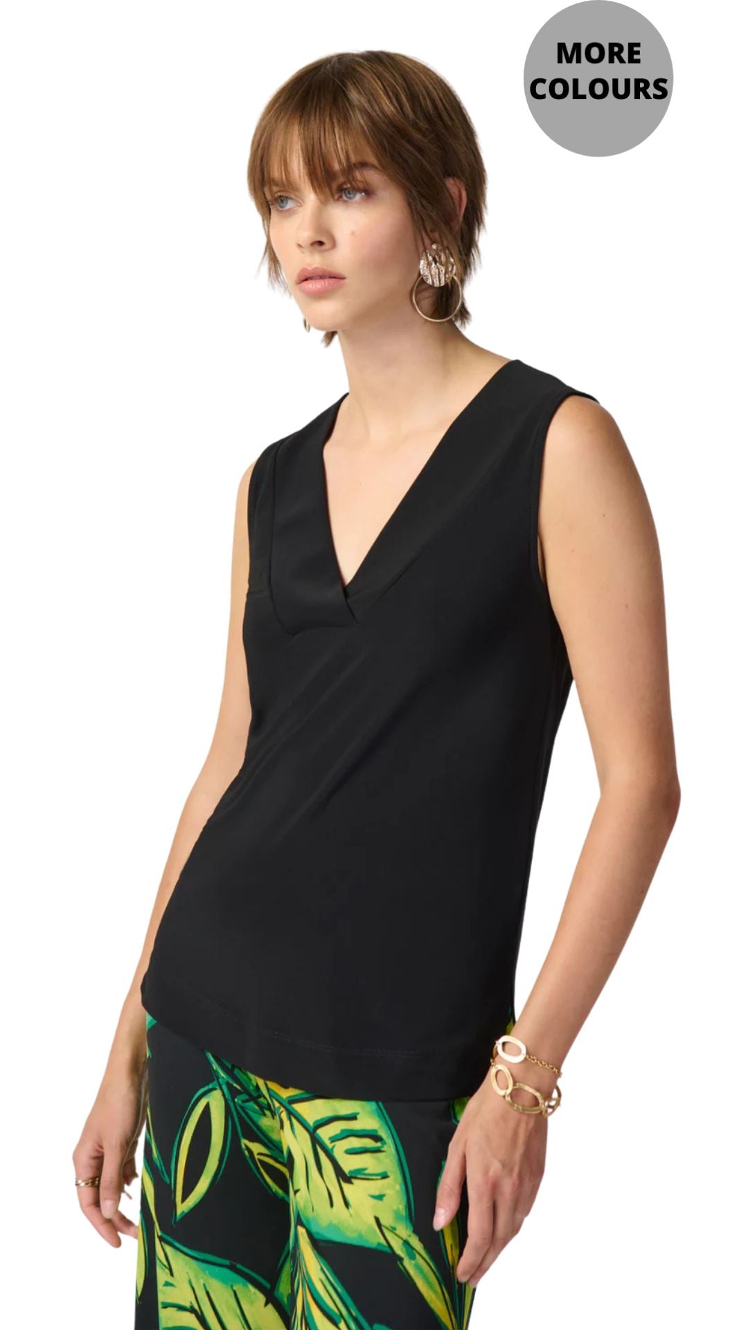 Silky Knit Sleeveless Top. Style JR241239