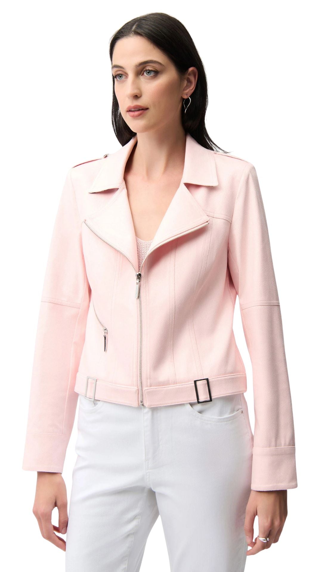 Faux Suede Moto Jacket. Style JR261910