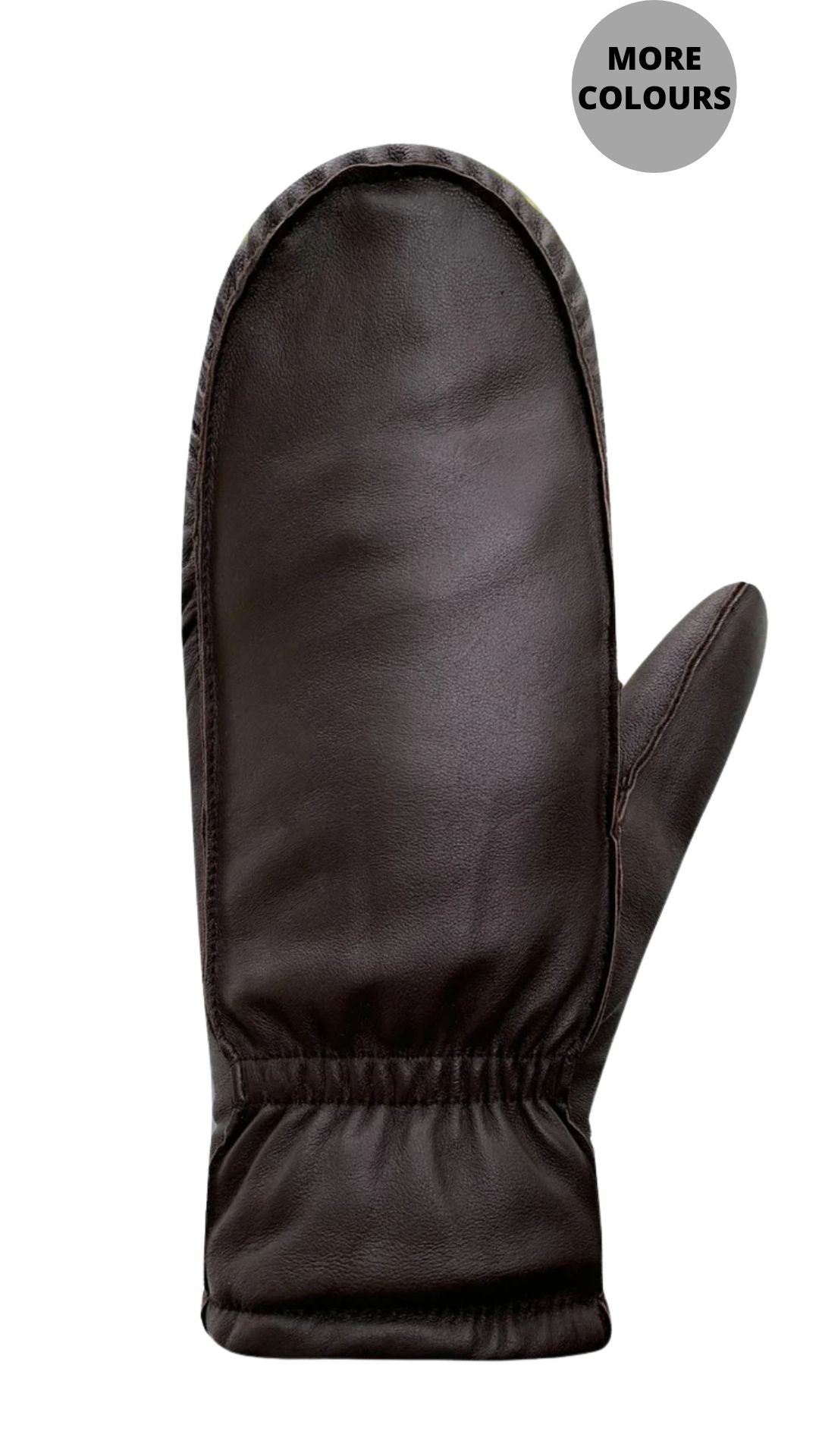 Kiva Leather Microflece Lined Fingermitt. Style PG7B810