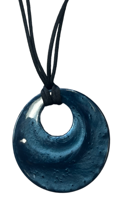 Colourful Statement Collection - Teal Reversible Pendant Necklace. Style 40102149261Q00