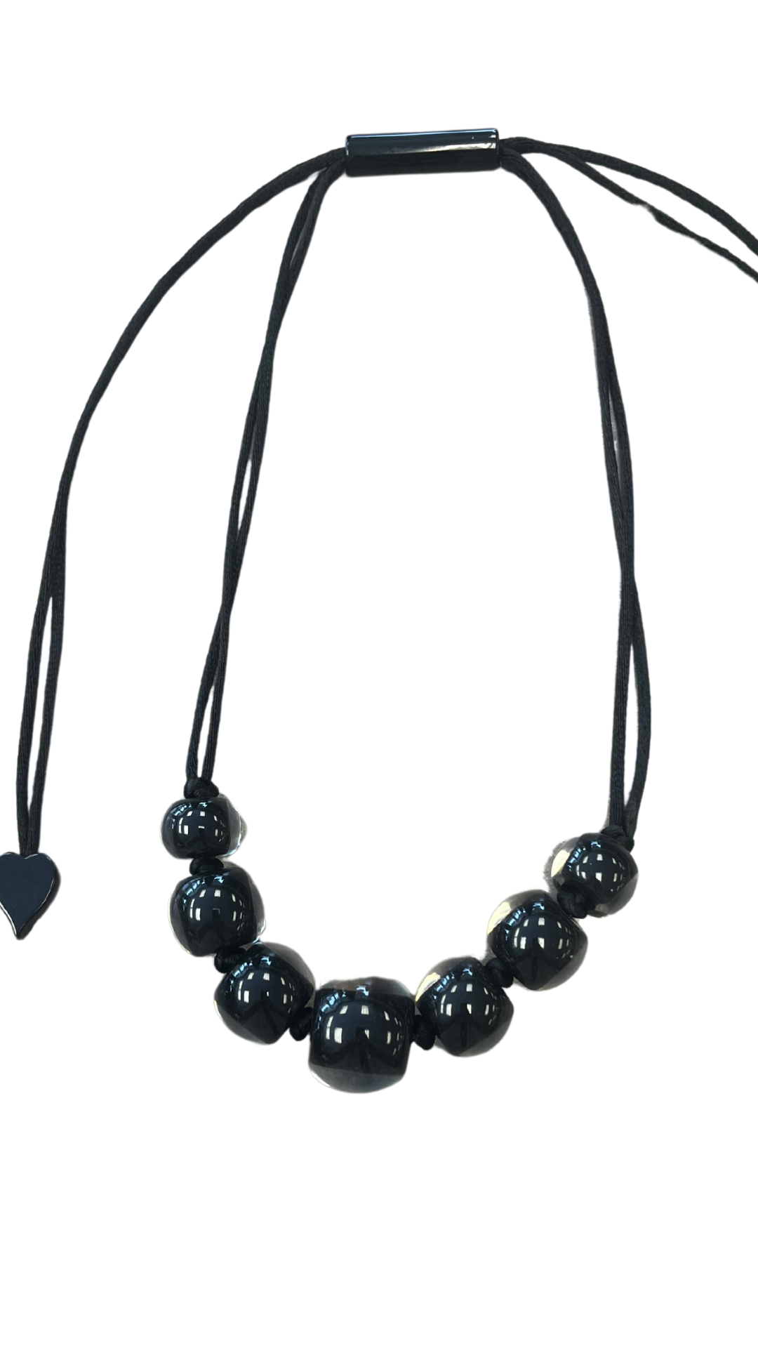 Colourful Beads Collection - Black Beaded Necklace. Style 40101219010Q07