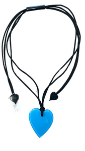 Colourful Collection - Small Bright Blue Heart Necklace. Style 50602049230Q00