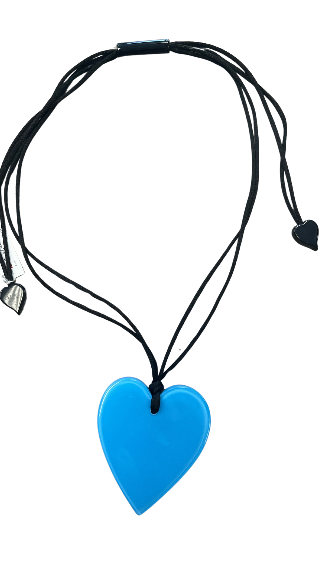 Colourful Statement Collection Large Bright Blue Heart Necklace. Style 50602039230Q00