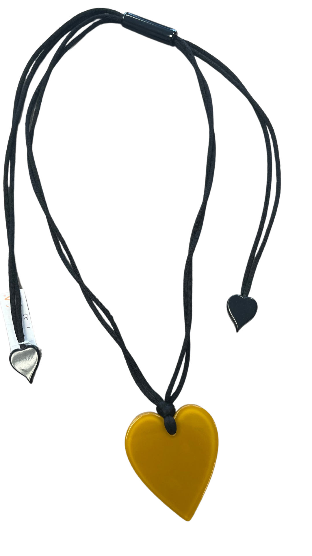 Colourful Statement Collection - Small Mustard Yellow Heart Necklace. Style 50602049231Q00